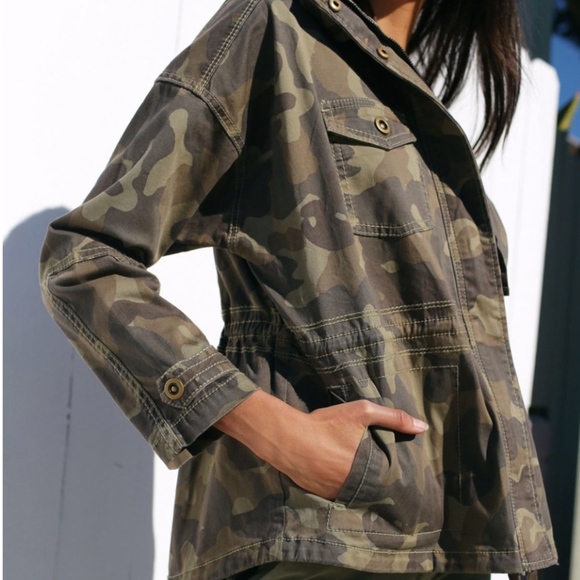 Marrakech Jackets & Blazers - Marrakech Harper camo anorak utility jacket